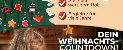 Calendario dell'avvento da riempire Babbo Natale