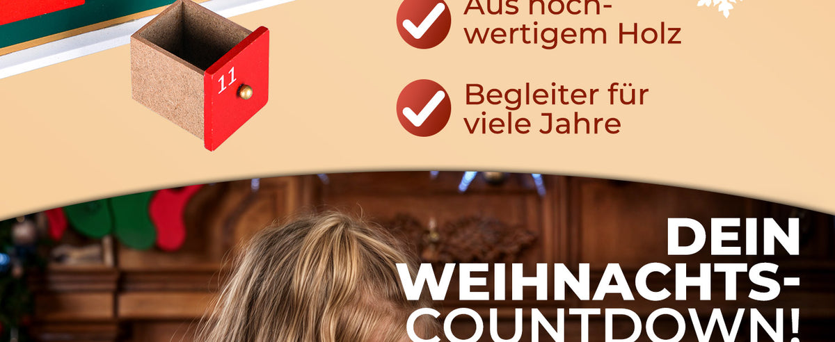 Calendario dell'avvento da riempire slitta di babbo natale