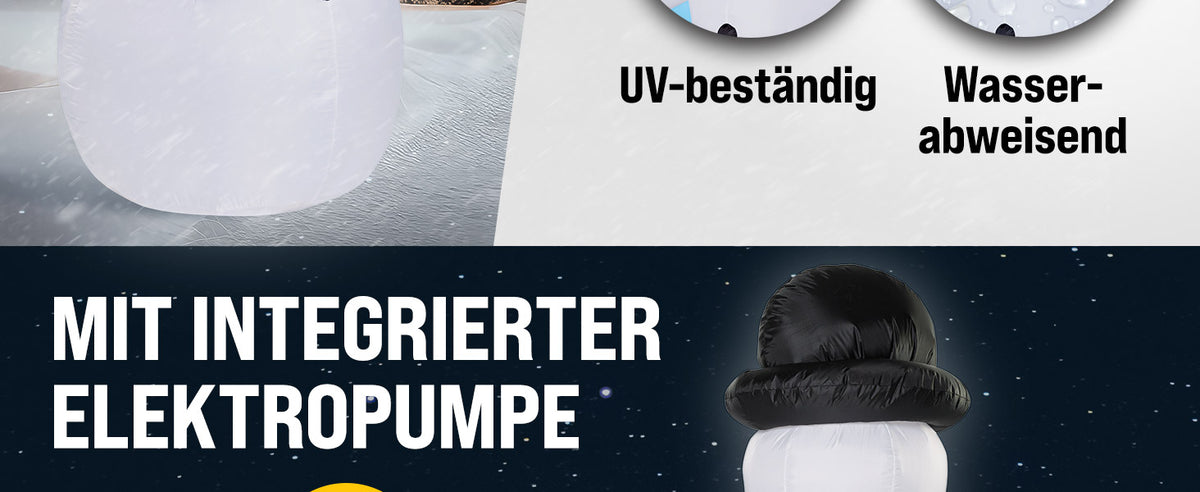 Gonfiabile pupazzo di neve XXL 250cm illuminazione LED