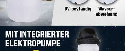 Gonfiabile pupazzo di neve XXL 250cm illuminazione LED