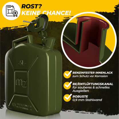 Tanica per benzina metallo 5L