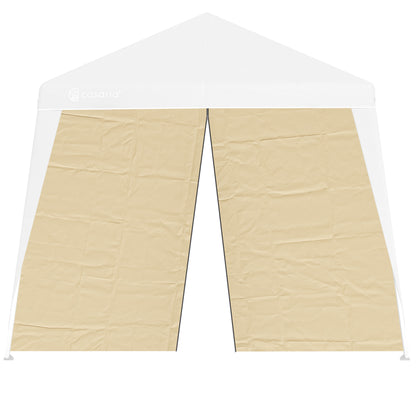 Gazebo pieghevole a parete laterale Capri set di 2 Beige 3x3m