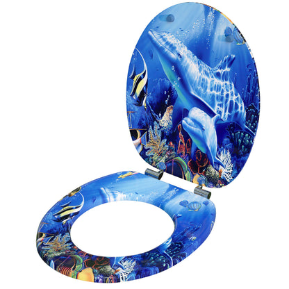 Copriwater fantasia oceano chiusura ammortizzata