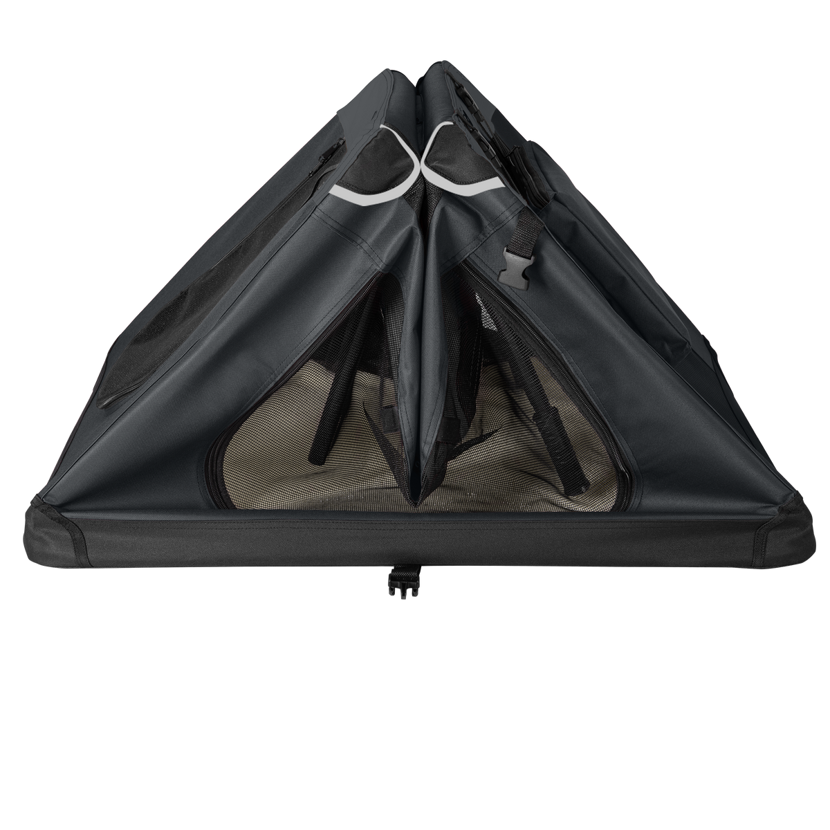 Trasportino per cani antracite M 60x42x44cm pieghevole