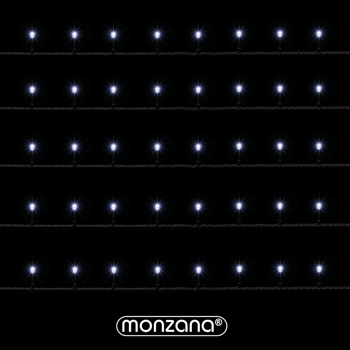 Catena di luci Natale 400 LED bianco freddo 40m