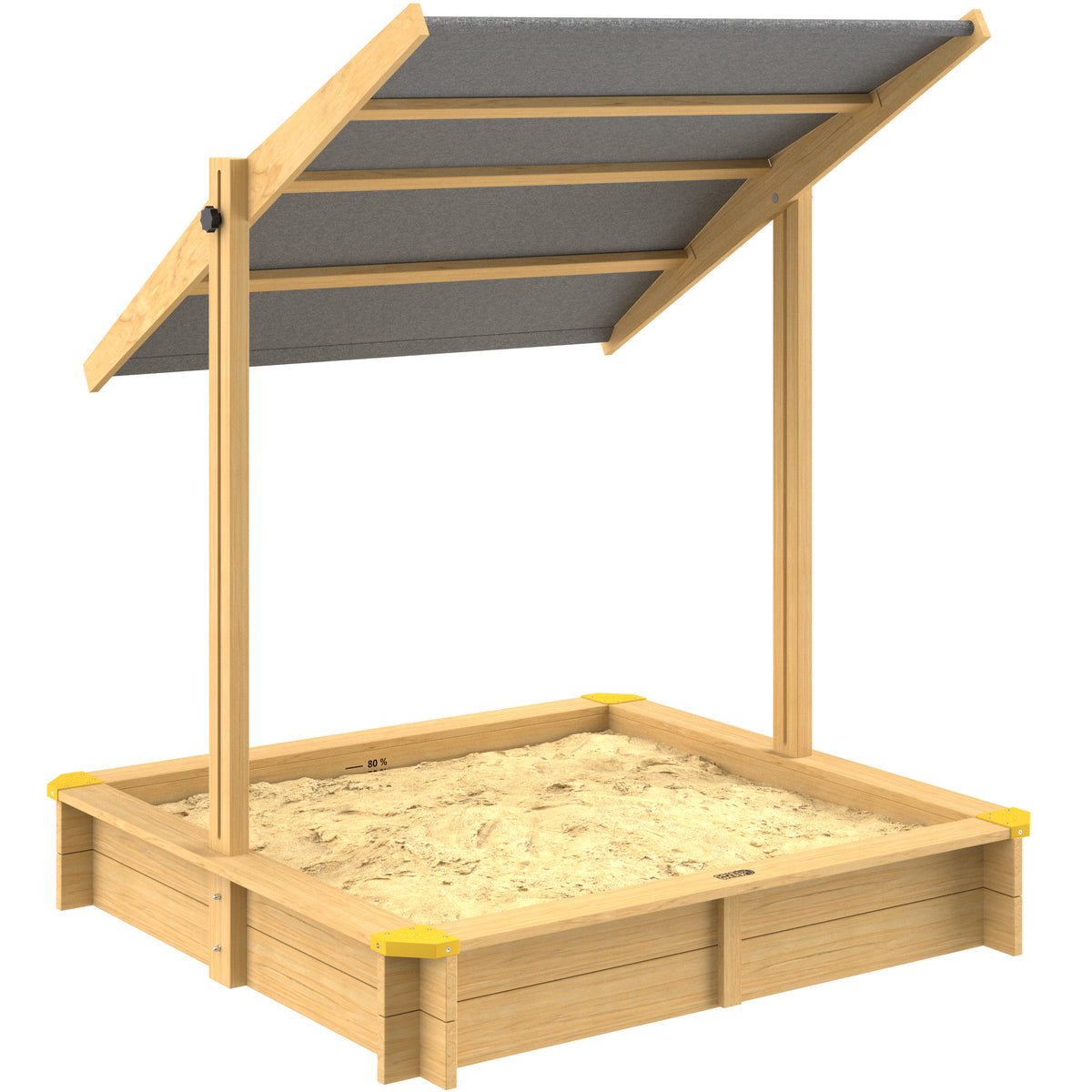 Sabbiera Fritzi 140x140x120cm con tettuccio parasole incluso