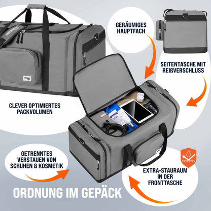 Borsa da viaggio antracite 90L