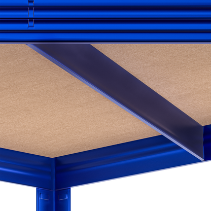 Scaffalatura pesante senza bulloni blu 180x70x40cm zincata 875kg