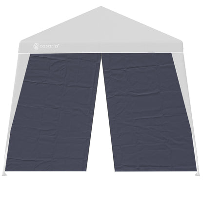 Gazebo pieghevole a parete laterale Capri set di 2 antracite 3x3m