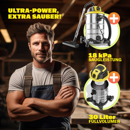 Aspirapolvere a umido/asciutto 2200W 30L