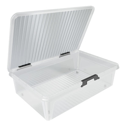 Contenitore di Plastica 4 pz 60x40x17cm 30L