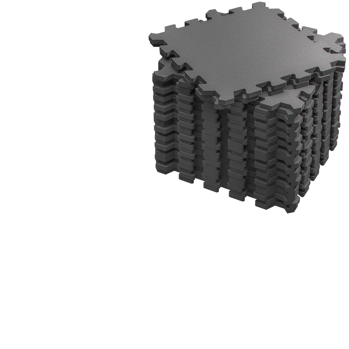 Tappetini fitness per protezione pavimenti/puzzle Set di 36 Grigio 175x175x1cm