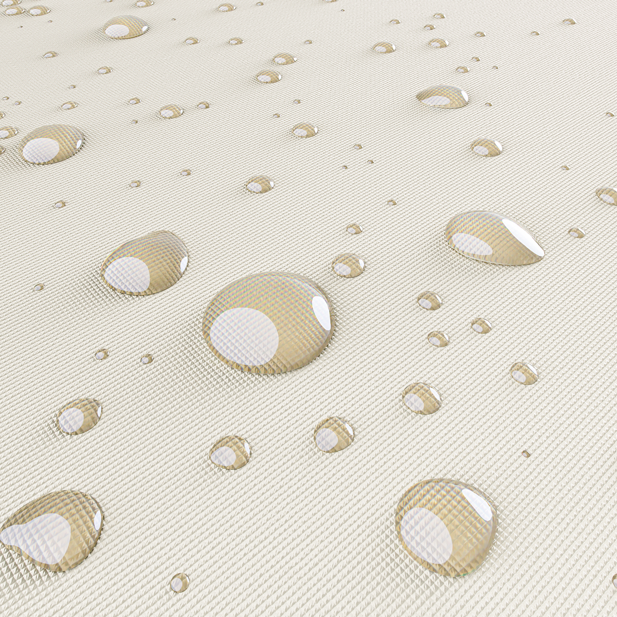 Lettino in polyrattan nero/crema 200x160x33cm