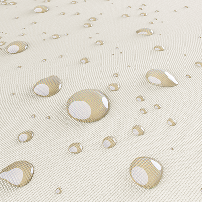Lettino in polyrattan nero/crema 200x160x33cm