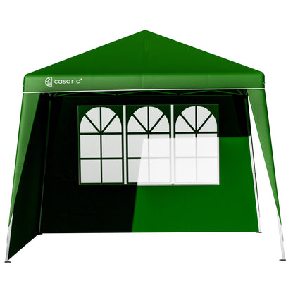 Set 2 x Gazebo da giardino Capri verde 3x3m