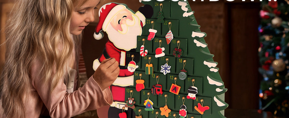 Calendario dell'avvento da riempire Babbo Natale