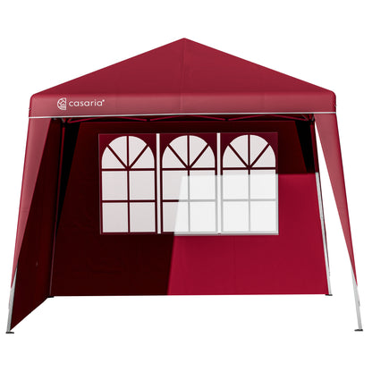Pareti laterali per gazebo Capri 3x3m rosso