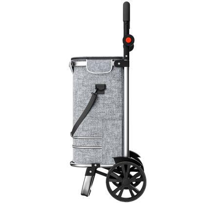 Trolley portaspesa grigio 56L 31x24x54
