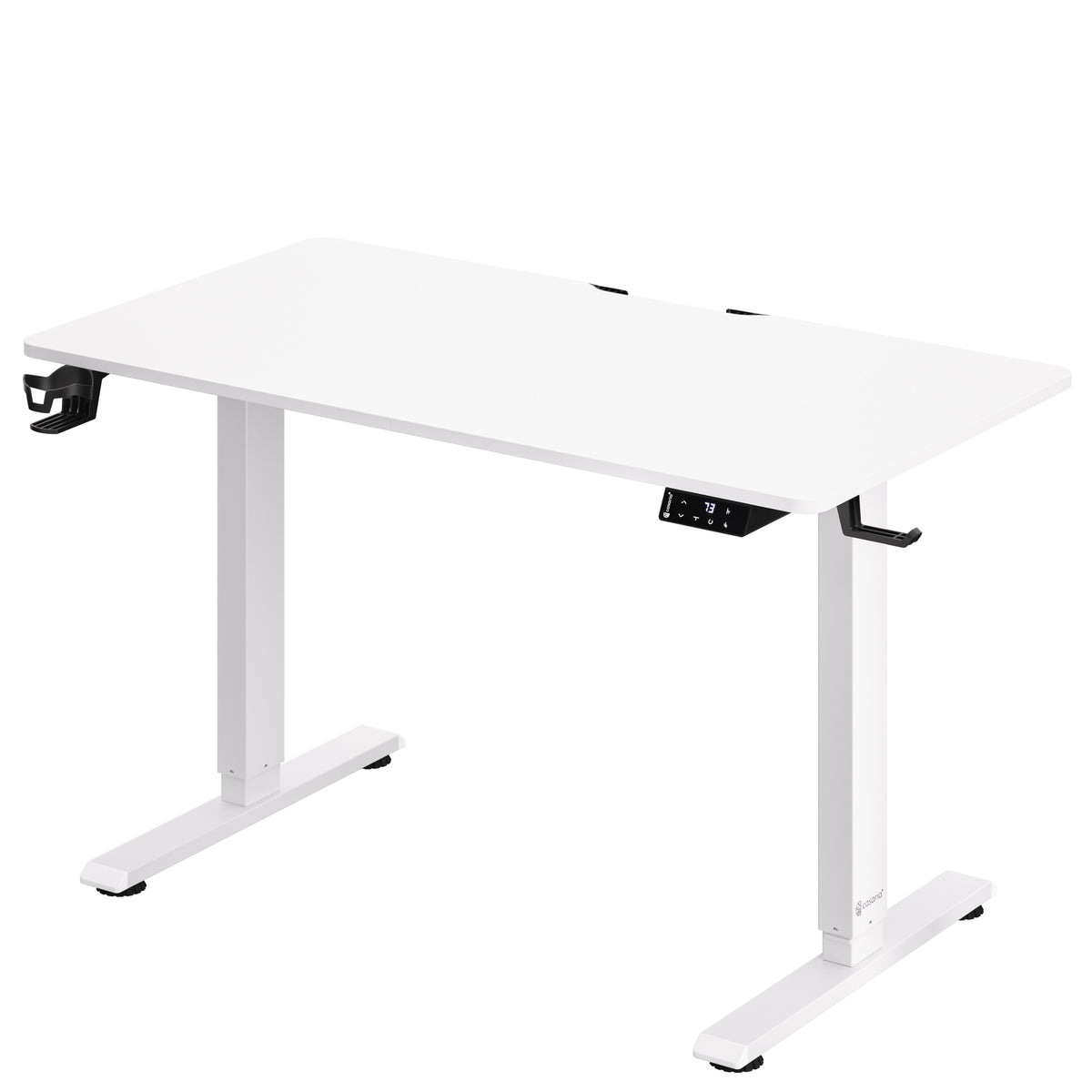 Scrivania regolabile in altezza bianco 110x60x73-118cm