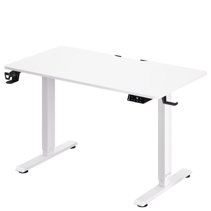Scrivania regolabile in altezza bianco 110x60x73-118cm