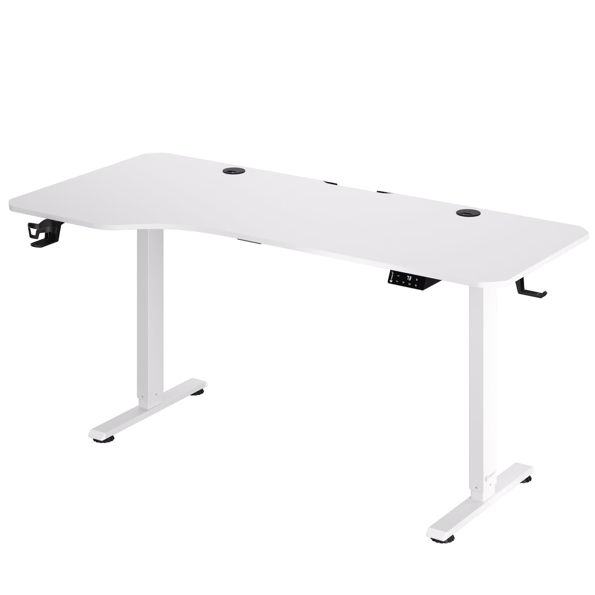 Scrivania regolabile in altezza bianco 160x75x73-118cm