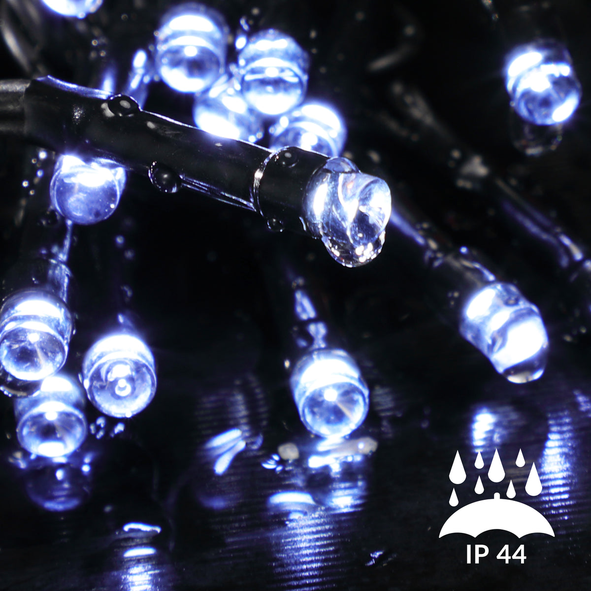 Catena di luci Natale 400 LED bianco freddo 40m