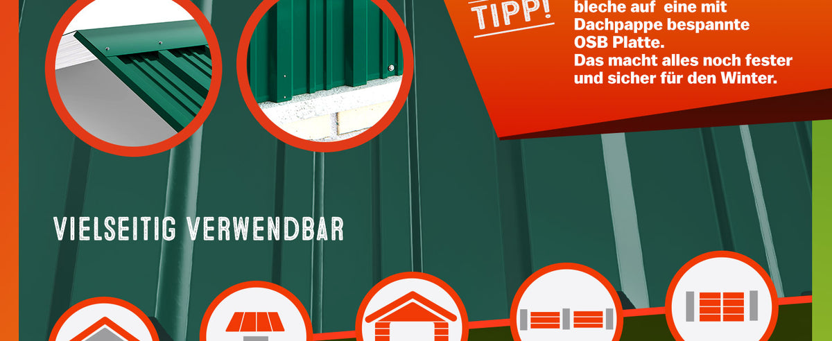 Lastra profilata trapezoidale set da 14 verde 110x46cm