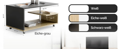 Tavolino Orlando legno/grigio 95x55x50cm