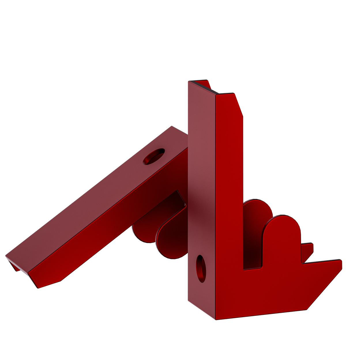 Scaffalature pesanti rosse 180x70x40cm zincate 875kg
