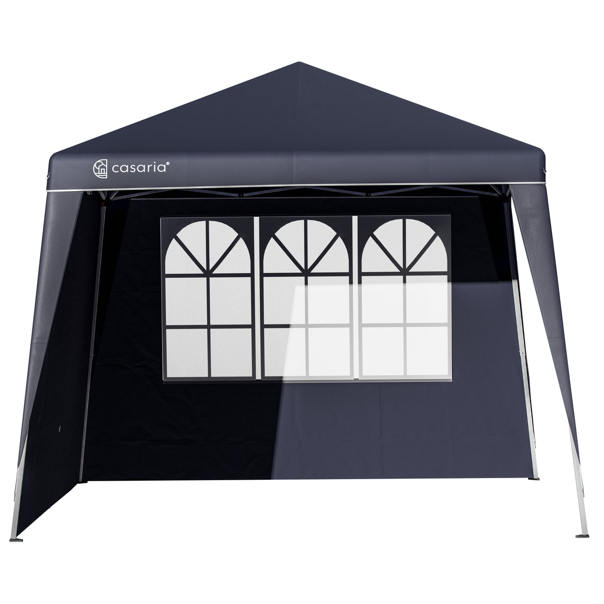 Gazebo pieghevole a parete laterale Capri set di 2 antracite 3x3m