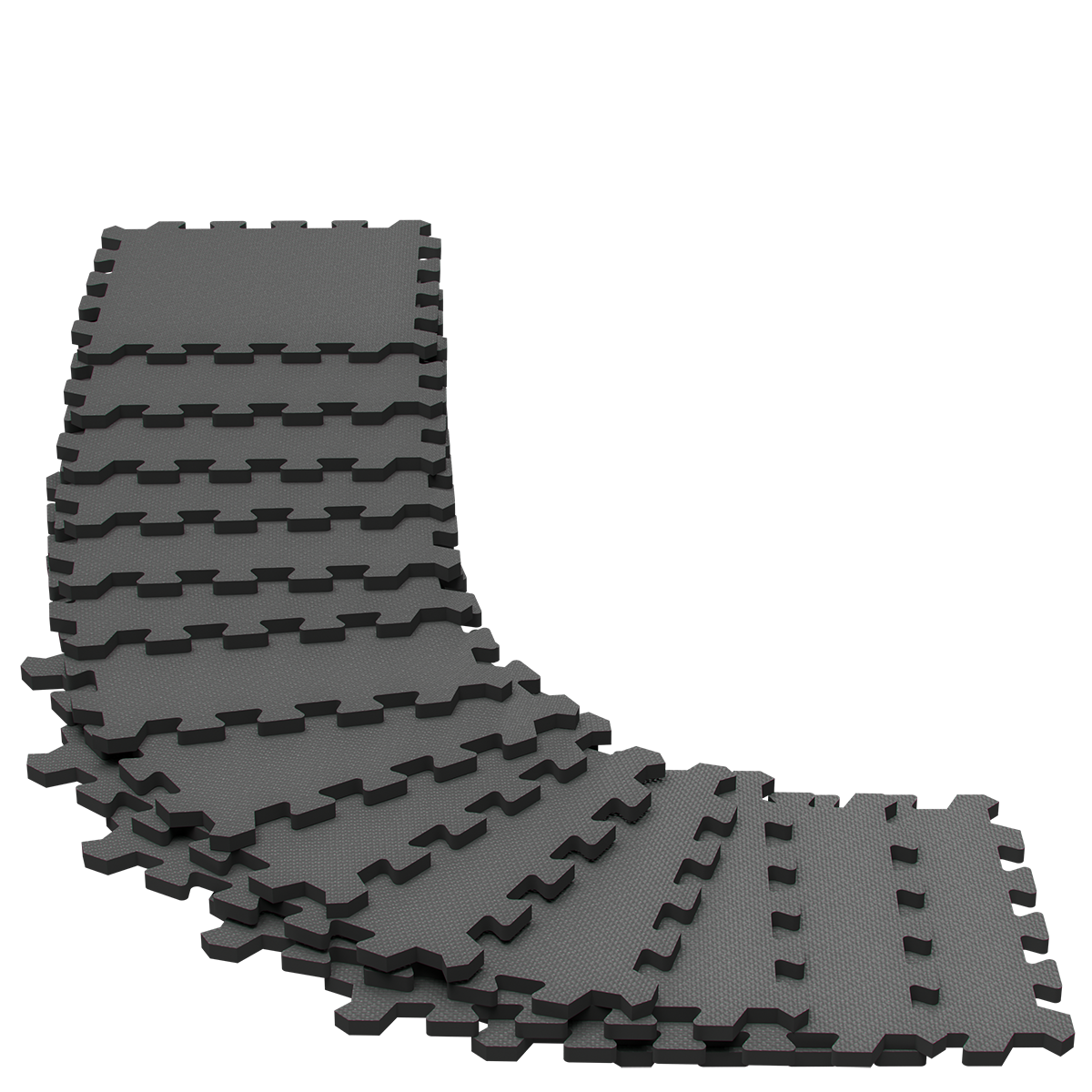 Tappetini fitness per protezione pavimenti/puzzle Set di 36 Grigio 175x175x1cm
