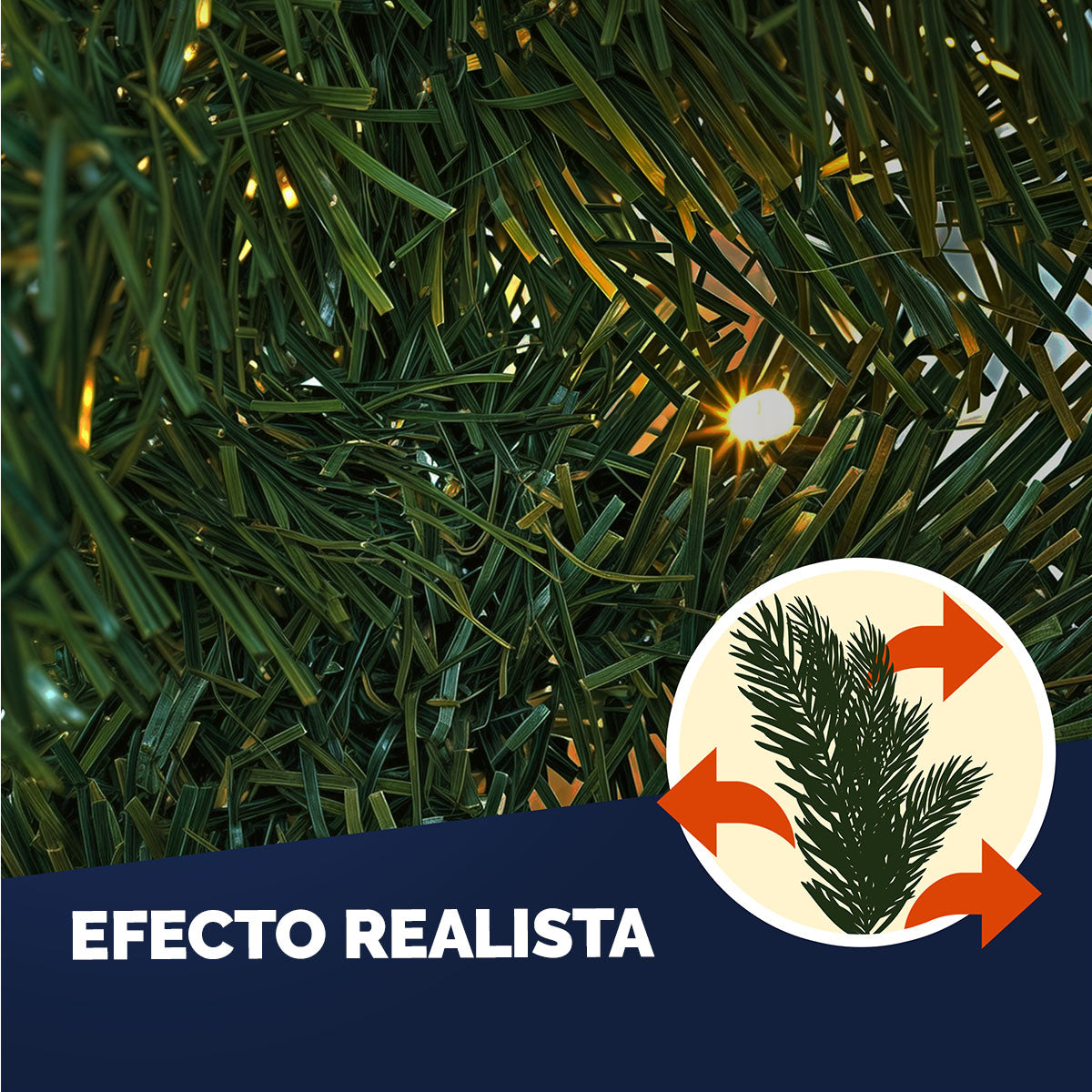 Ghirlanda natalizia 5m Set di 2 100 LED per interni ed esterni