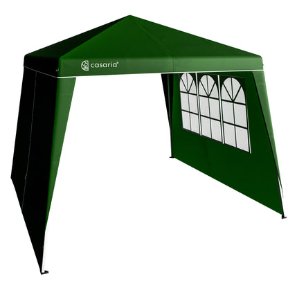 Set 2 x Gazebo da giardino Capri verde 3x3m