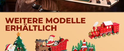 Calendario dell'avvento da riempire slitta di babbo natale