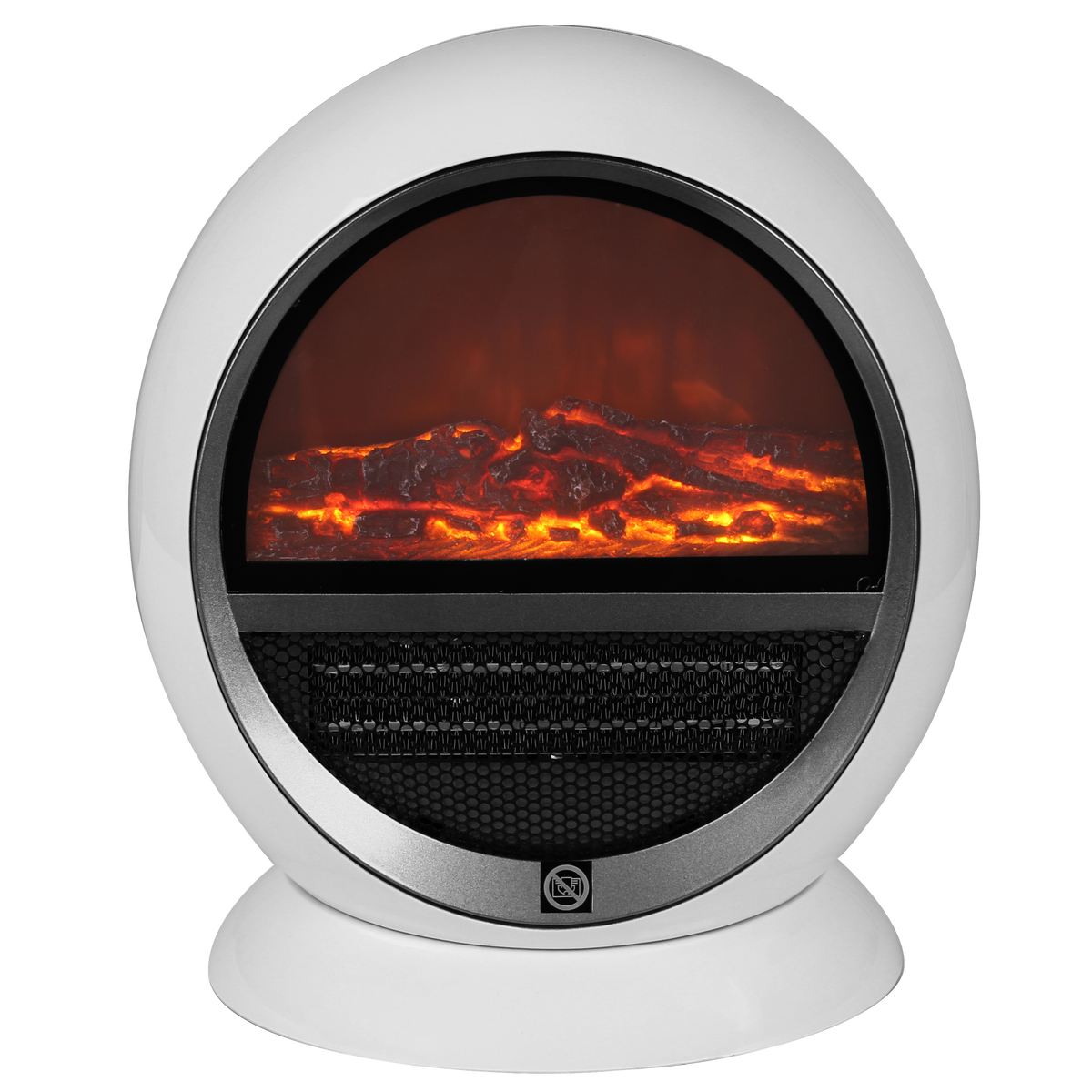 Termoventilatore effetto camino 1500 W bianco