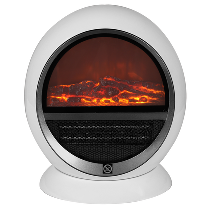 Termoventilatore effetto camino 1500 W bianco