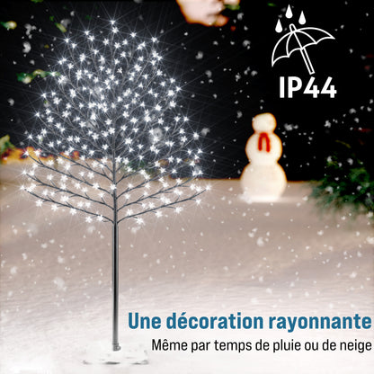 Albero di ciliegio in fiore a LED Set di 2 blu 220 LED 220cm