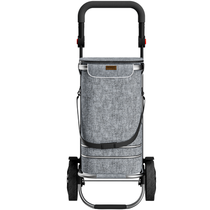 Trolley portaspesa grigio 56L 31x24x54