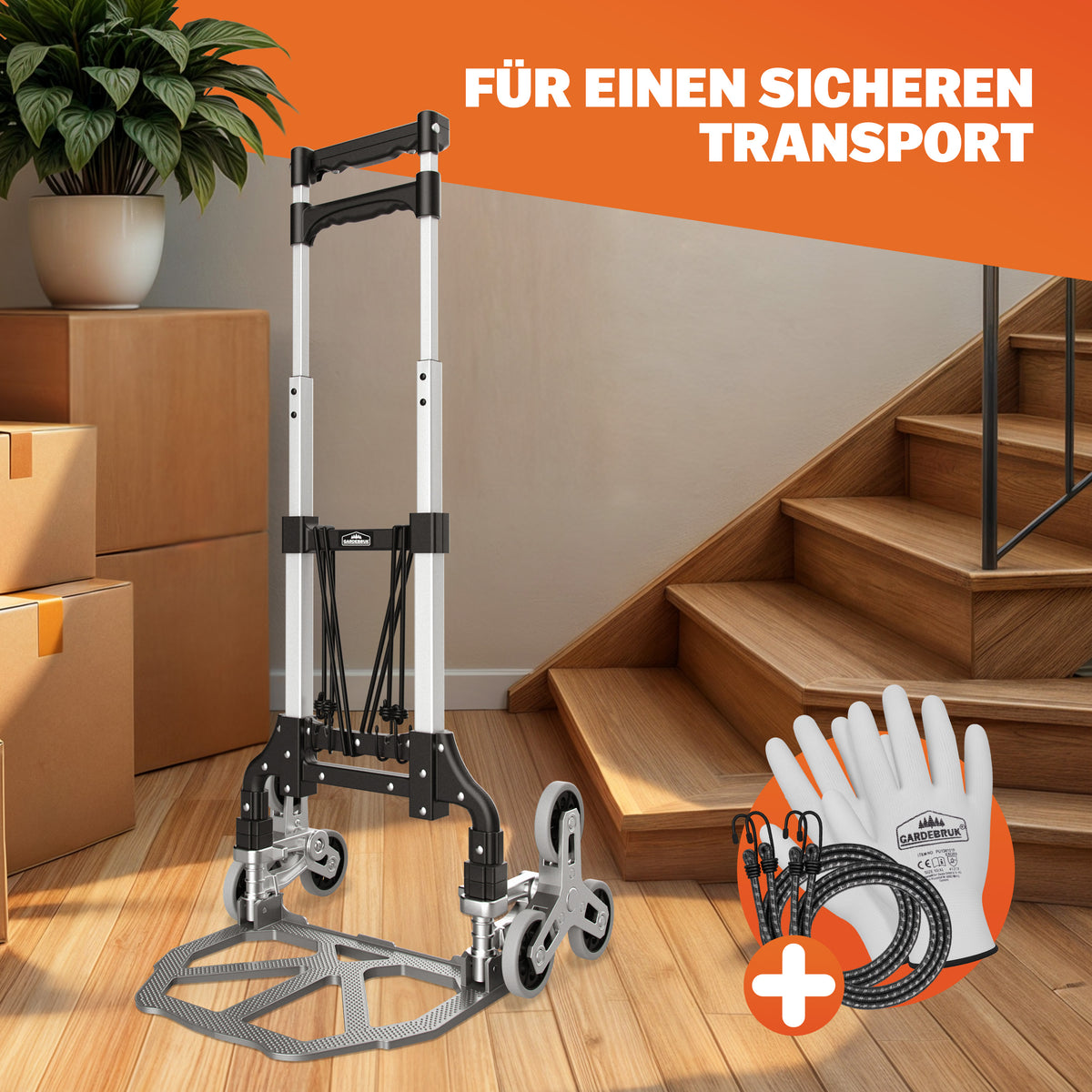 Carrello scala argento/nero 80 kg regolabile in altezza