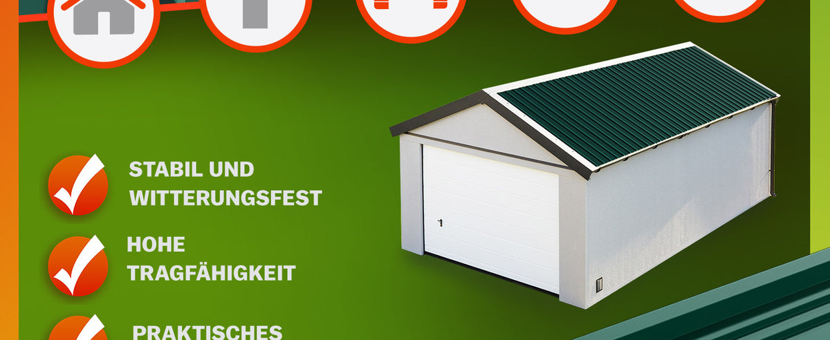 Lastra profilata trapezoidale set da 14 verde 110x46cm