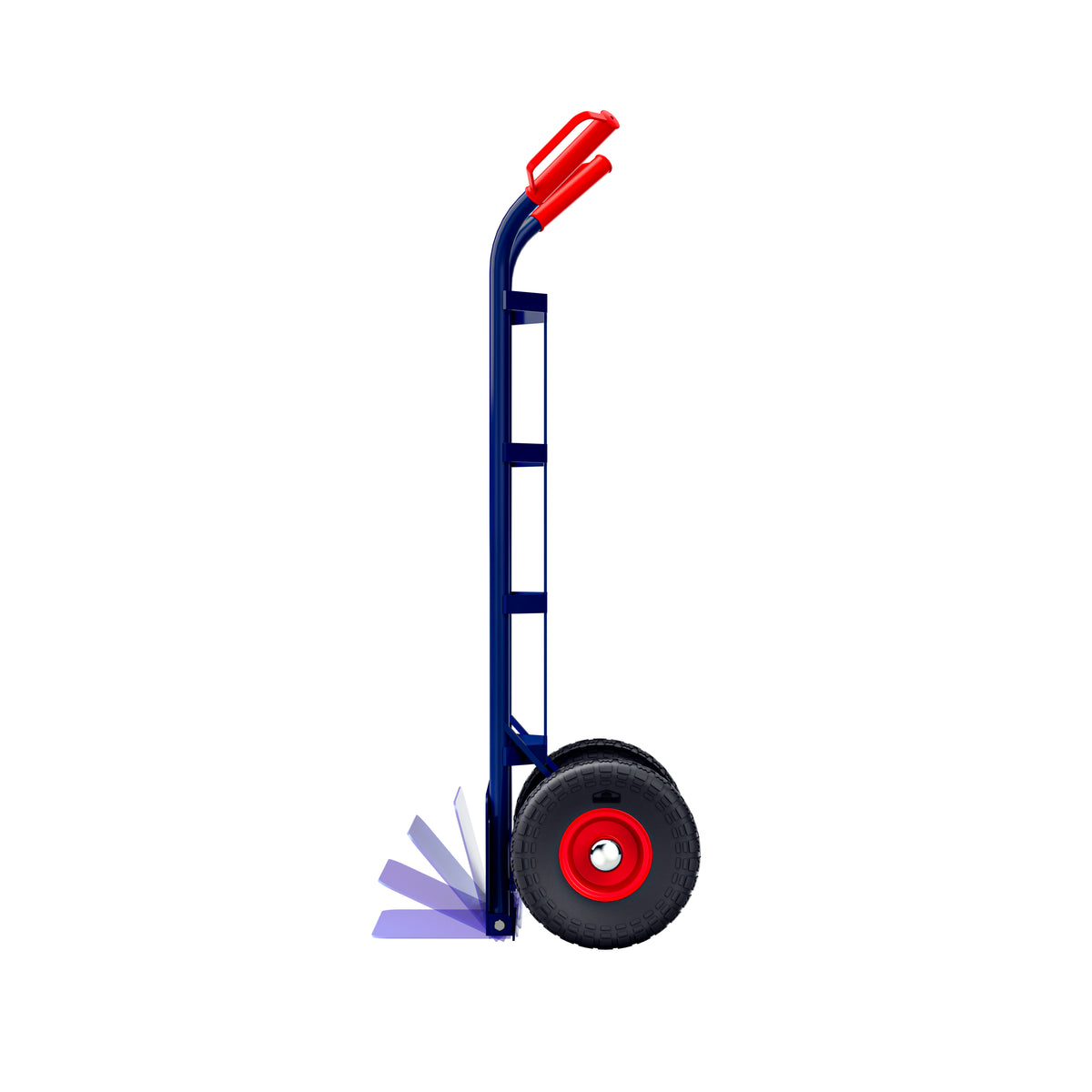 Carrello portapacchi pieghevole blu 200kg