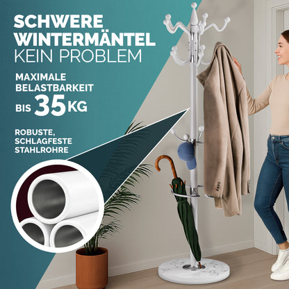 Appendiabiti Bianco 173 cm curvo