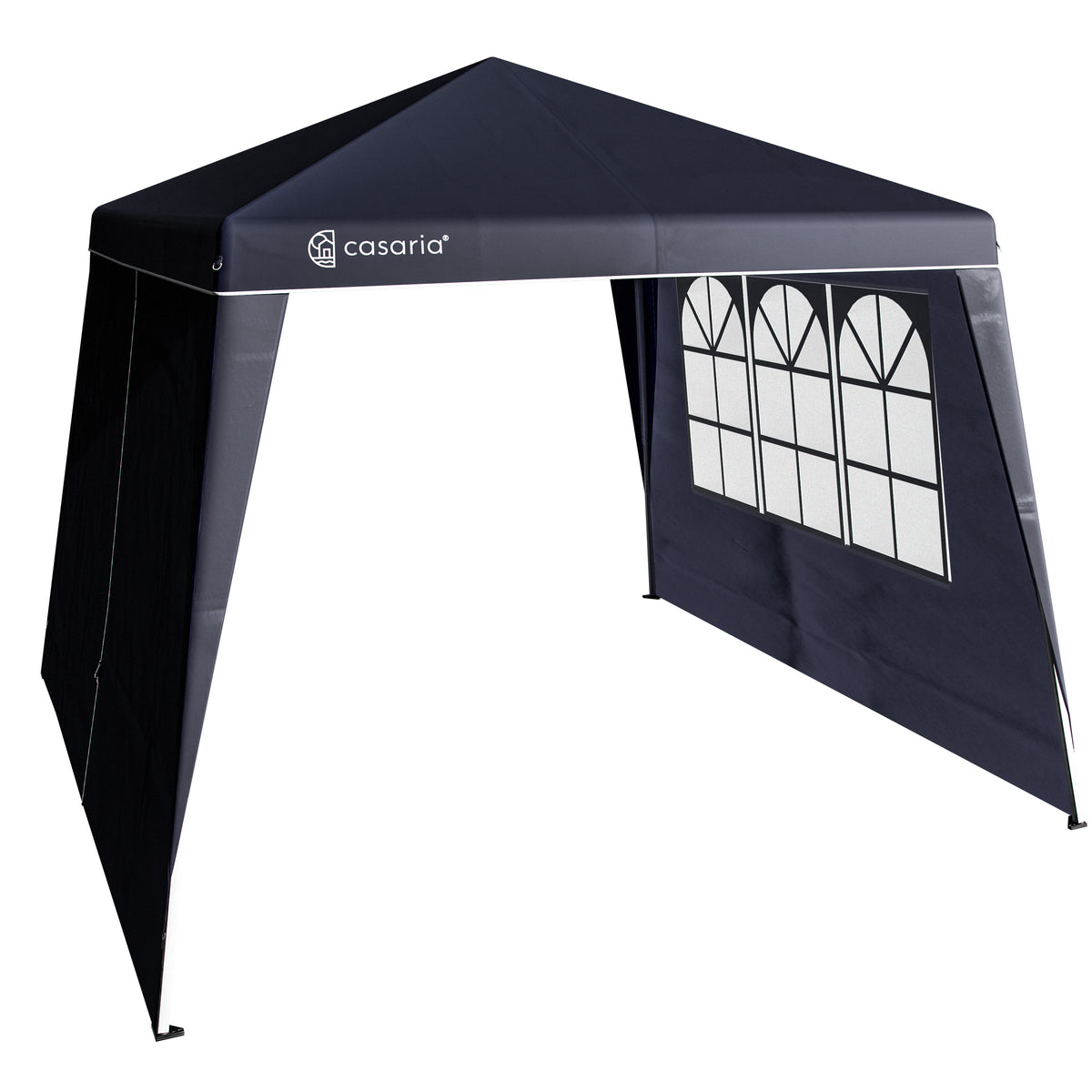 Gazebo pieghevole a parete laterale Capri set di 2 antracite 3x3m