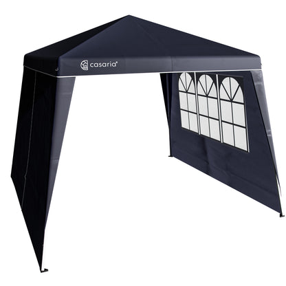Gazebo pieghevole a parete laterale Capri set di 2 antracite 3x3m