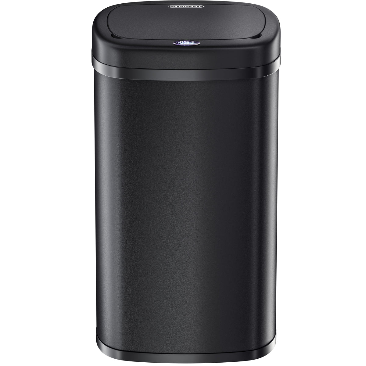 Cestino a sensore in acciaio inox nero 50L