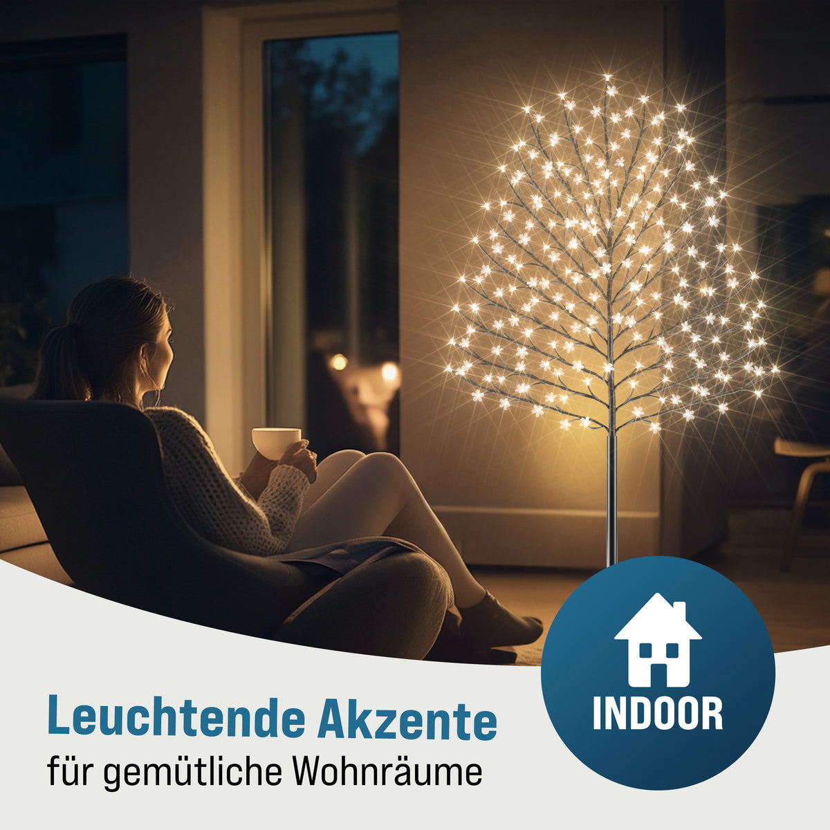 Albero di ciliegio in fiore a LED Set di 2180cm 200 LEDs