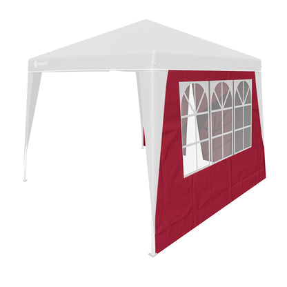 Pareti laterali per gazebo Capri 3x3m rosso