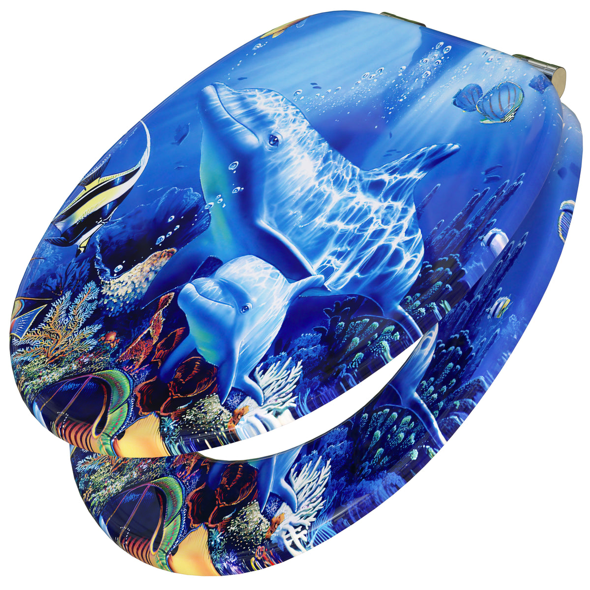 Copriwater fantasia oceano chiusura ammortizzata