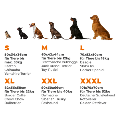 Trasportino per cani antracite XL 82x56x58cm pieghevole