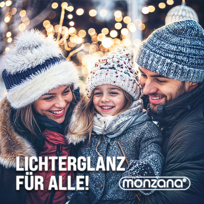 Catena di luci Natale 600 LED bianco caldo 60m